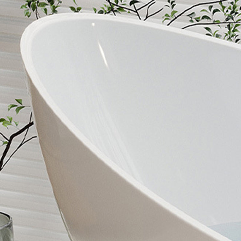 Acrylic Soaking Bathtub Antique Finish Single Slipper Bath Tub