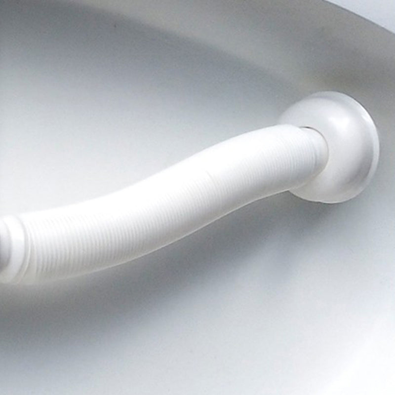 Modern Stone Freestanding Oval Tub Soaking 25.2-inch Tall White Bathtub(Board not Include)