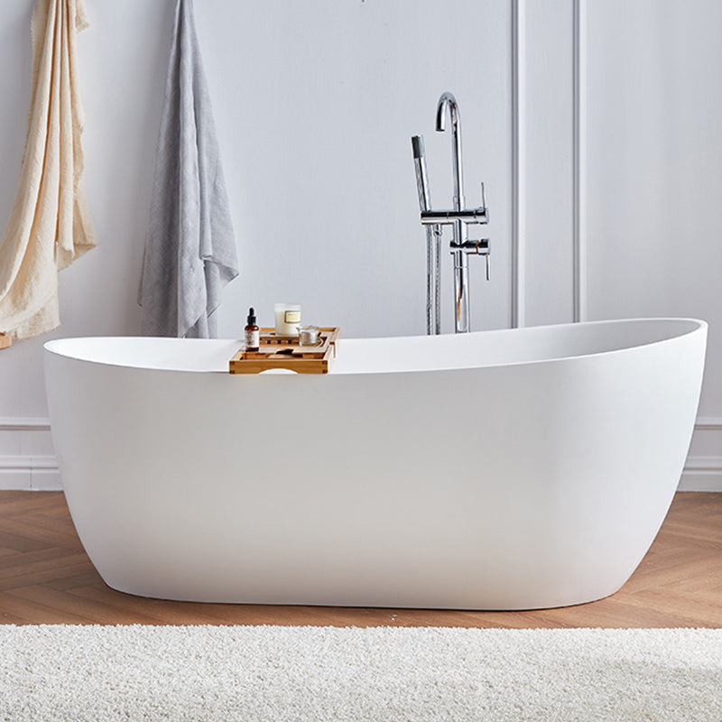 Stone Soaking Bathtub Antique Finish Single Slipper Bath Tub