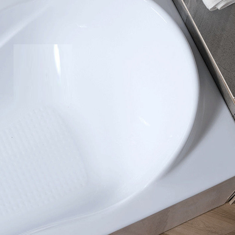 Acrylic Soaking Bath Antique Finish Rectangular Back to Wall Bath Tub