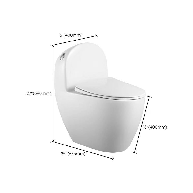 Traditional Toilet Bowl One Piece Toilet Floor Mounted Porcelain Toilet