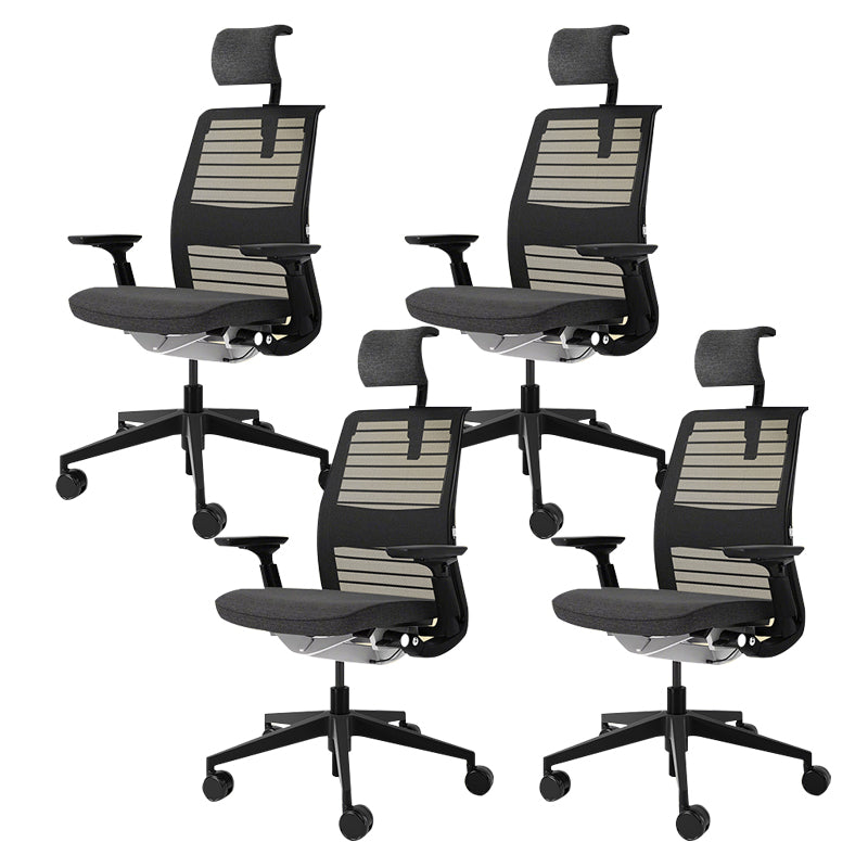 Modern Office Chair Adjustable Seat Height Swivel Chair with Wheels