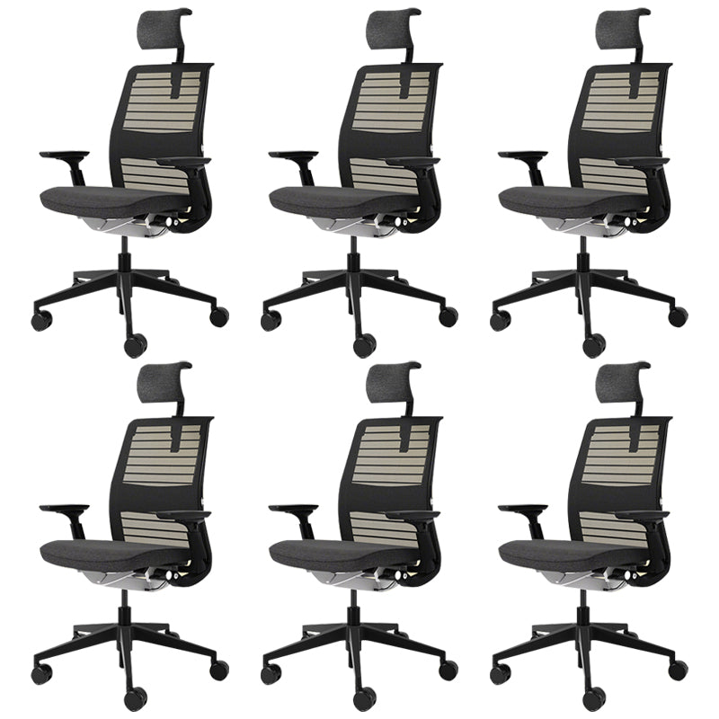 Modern Office Chair Adjustable Seat Height Swivel Chair with Wheels