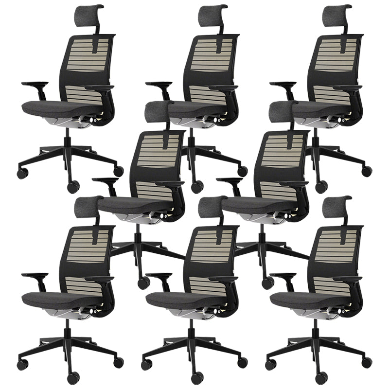 Modern Office Chair Adjustable Seat Height Swivel Chair with Wheels