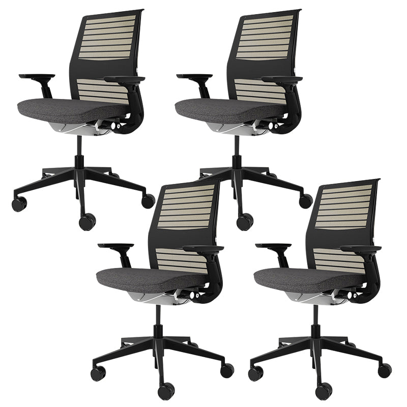 Modern Office Chair Adjustable Seat Height Swivel Chair with Wheels