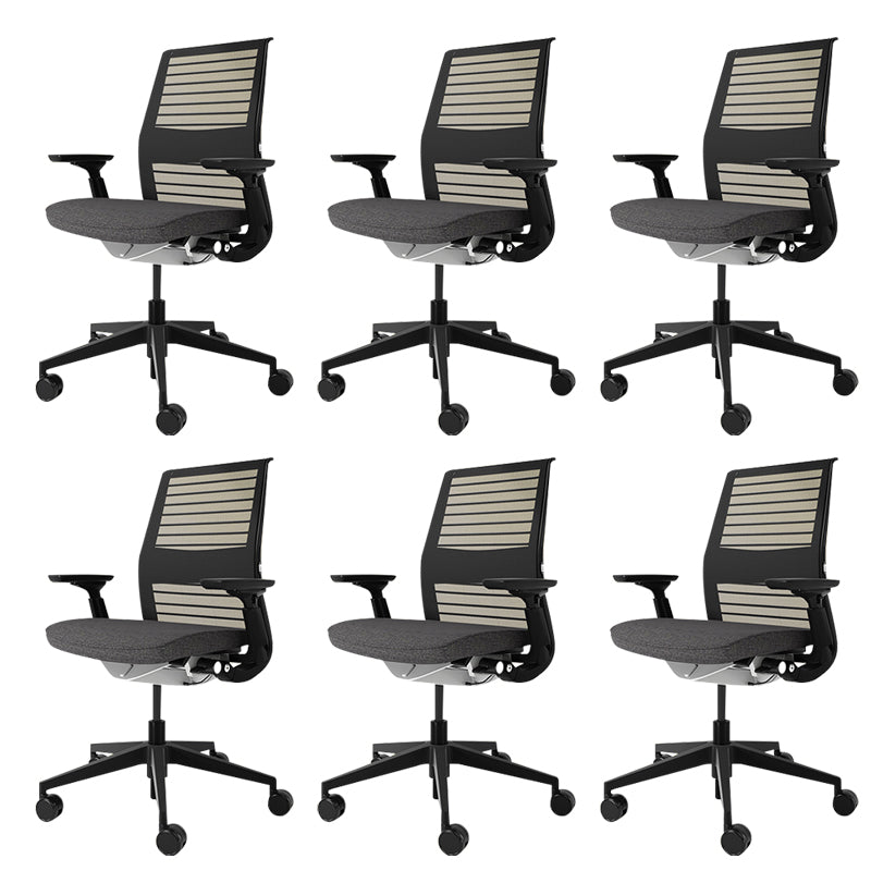 Modern Office Chair Adjustable Seat Height Swivel Chair with Wheels