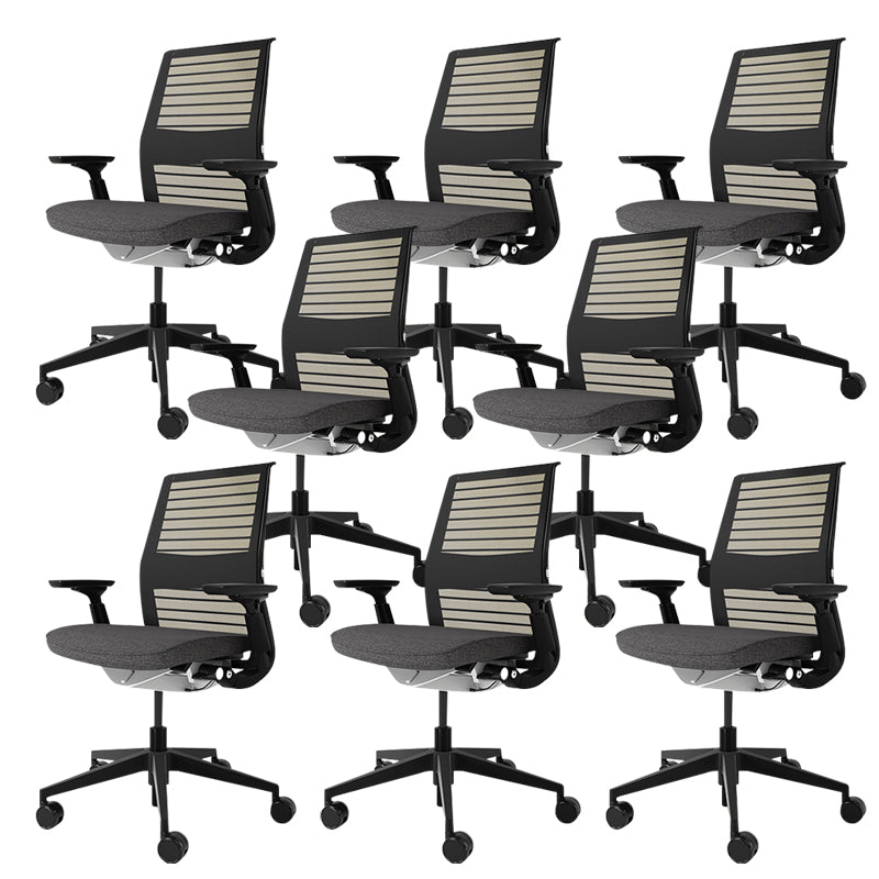 Modern Office Chair Adjustable Seat Height Swivel Chair with Wheels