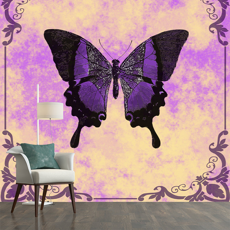 Environment Friendly Wall Mural Wallpaper Butterfly Sitting Room Wall Mural