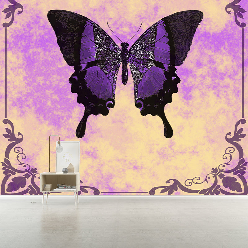 Environment Friendly Wall Mural Wallpaper Butterfly Sitting Room Wall Mural