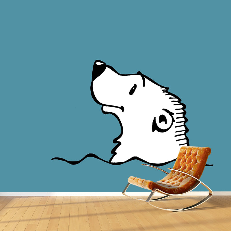 Animals Illustration Resistant Mural Wallpaper Sleeping Room Wall Mural