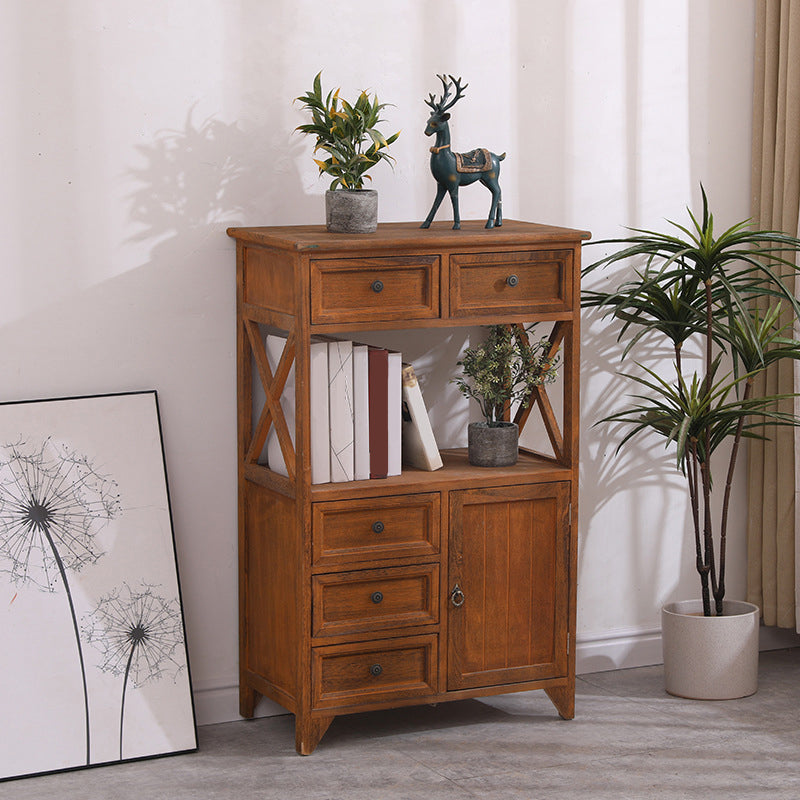 Coastal Combo Dresser Solid Wood Storage Chest Dresser for Bedroom