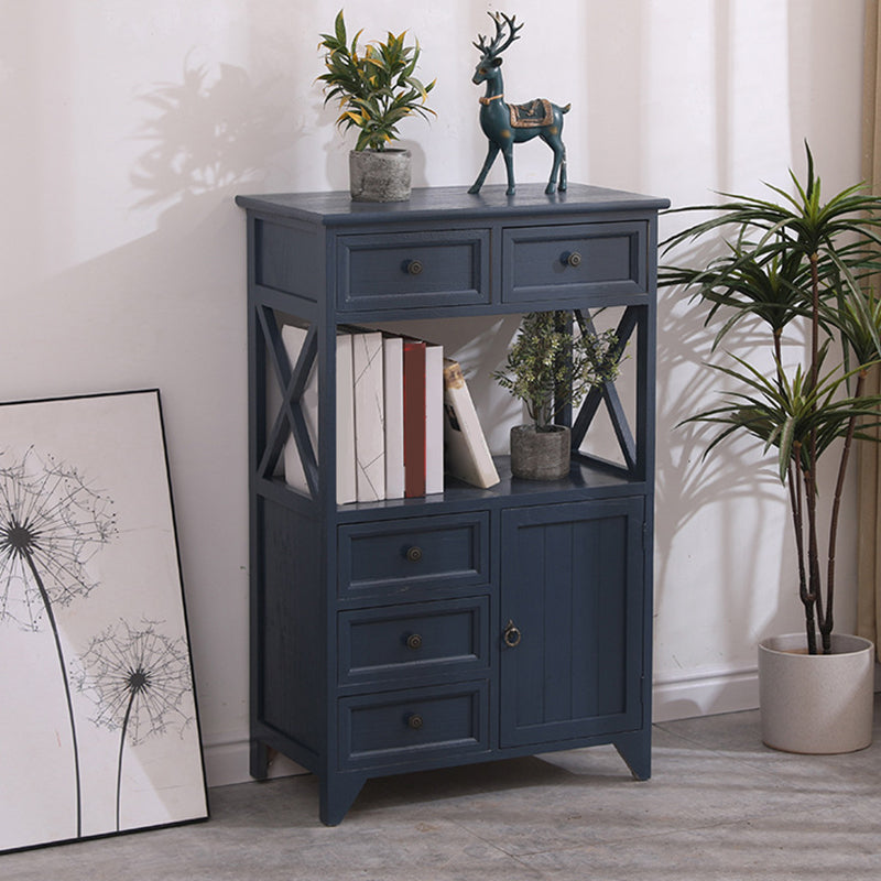 Coastal Combo Dresser Solid Wood Storage Chest Dresser for Bedroom