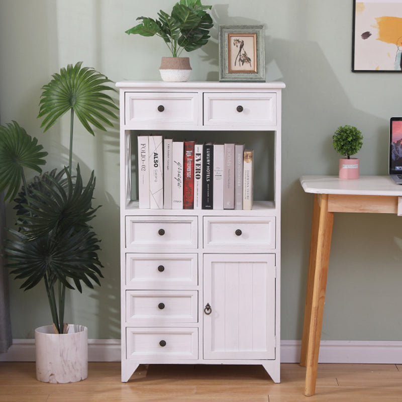 Coastal Combo Dresser Solid Wood Storage Chest Dresser for Bedroom