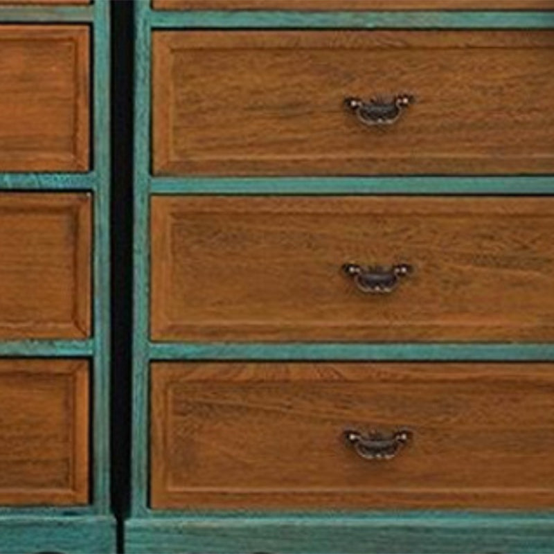 Coastal Solid Wood Lingerie Chest Vertical Storage Chest for Bedroom