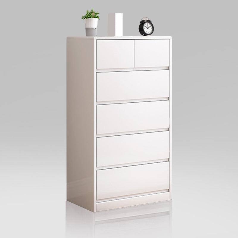 Contemporary Lingerie Chest Rubber Wood Storage Chest Dresser for Home Office