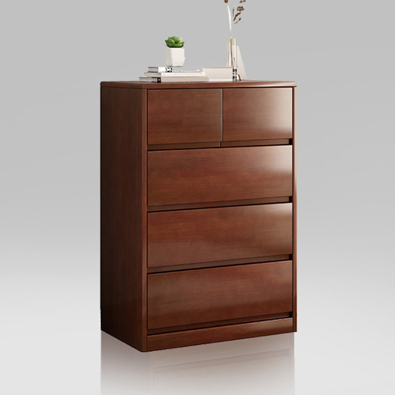 Contemporary Lingerie Chest Rubber Wood Storage Chest Dresser for Home Office