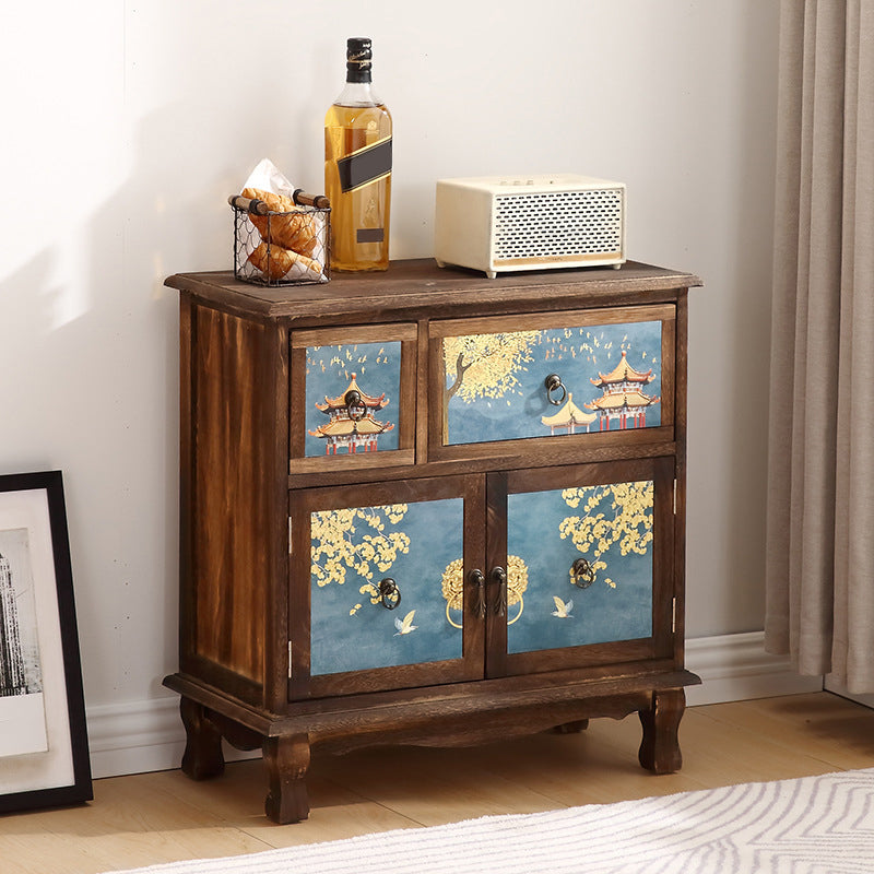 Coastal Combo Dresser Wood Storage Chest Dresser for Bedroom