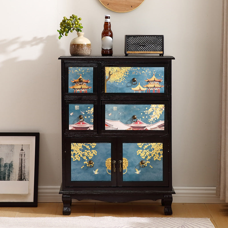Coastal Combo Dresser Wood Storage Chest Dresser for Bedroom