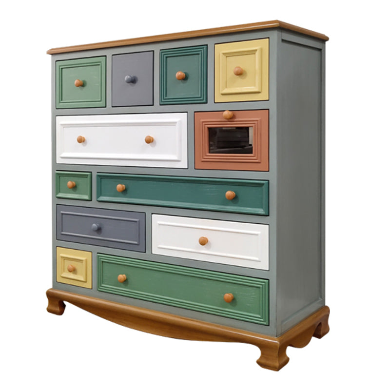 Coastal Birch Storage Chest Dresser Horizontal Storage Chest for Bedroom