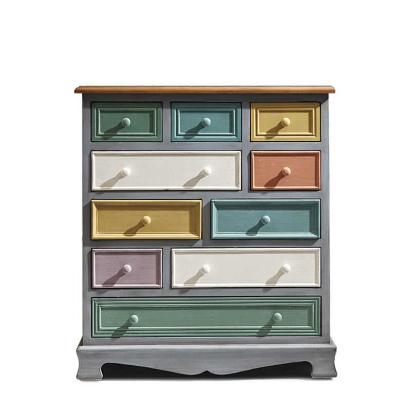 Coastal Birch Storage Chest Dresser Horizontal Storage Chest for Bedroom