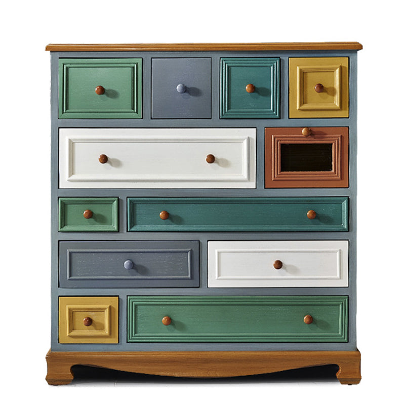 Coastal Birch Storage Chest Dresser Horizontal Storage Chest for Bedroom