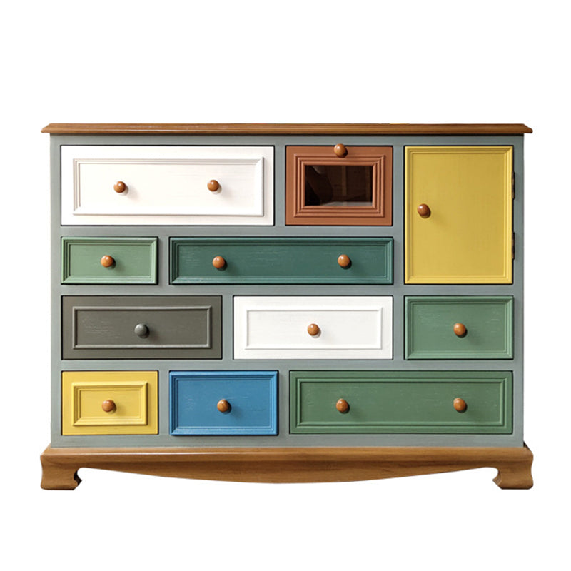 Coastal Birch Storage Chest Dresser Horizontal Storage Chest for Bedroom