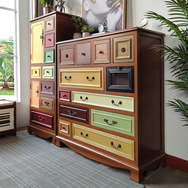 Coastal Birch Storage Chest Dresser Horizontal Storage Chest for Bedroom