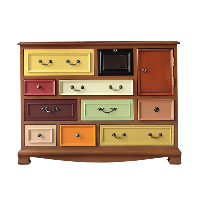 Coastal Birch Storage Chest Dresser Horizontal Storage Chest for Bedroom