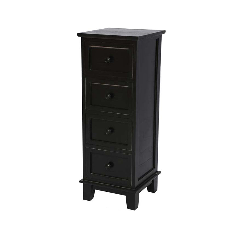 Coastal Dresser Solid Wood Storage Chest with 4/5/6 Drawers , 11.7-inch Width