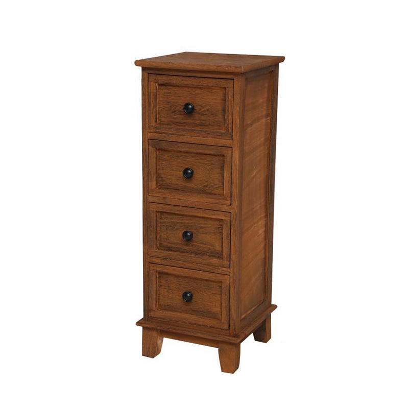 Coastal Dresser Solid Wood Storage Chest with 4/5/6 Drawers , 11.7-inch Width