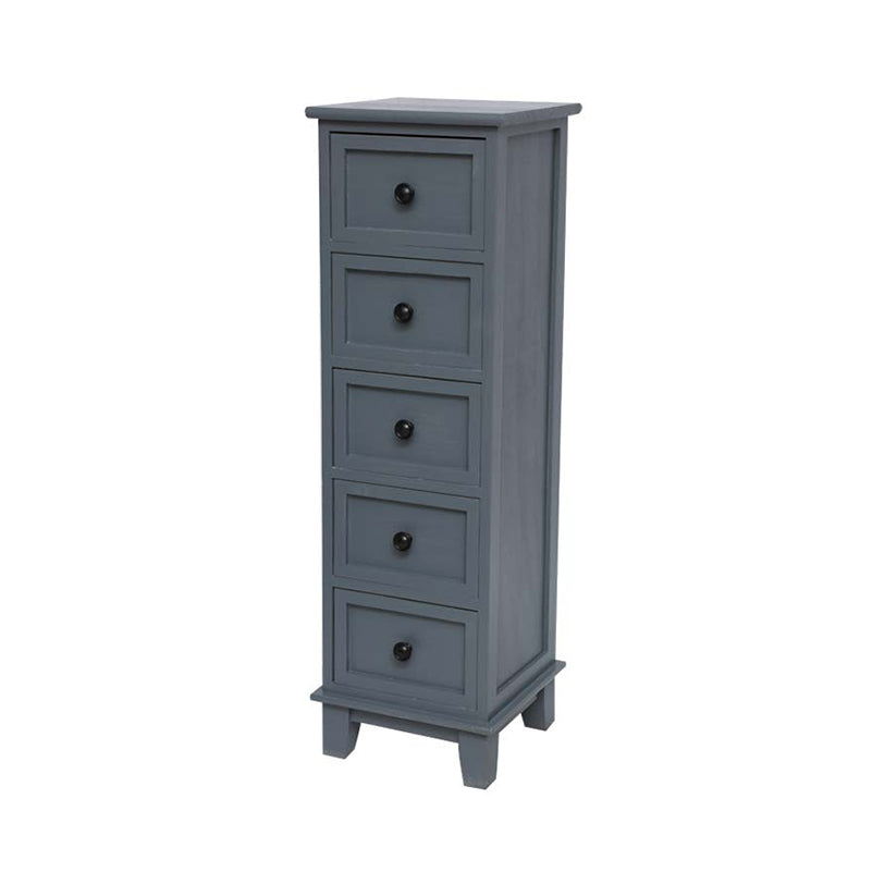 Coastal Dresser Solid Wood Storage Chest with 4/5/6 Drawers , 11.7-inch Width