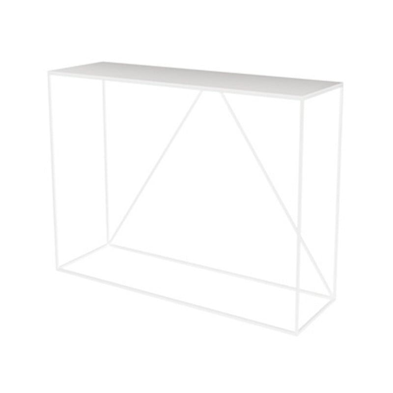 Rectangle Contemporary Console Accent Table Antique Finish Console Sofa Table in Metal