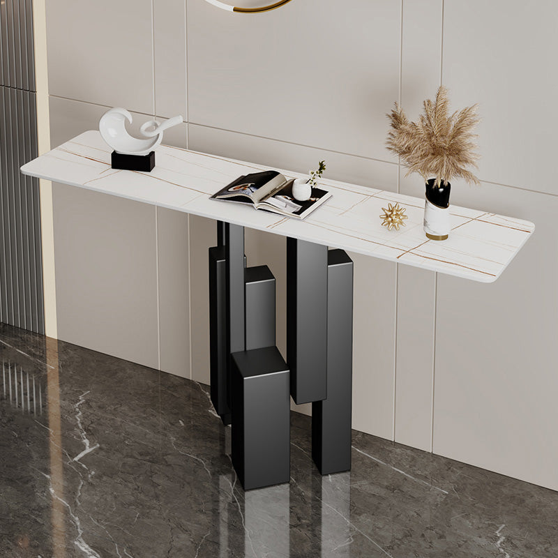 Modern Rectangle Console Accent Table Scratch Resistant Console Sofa Table