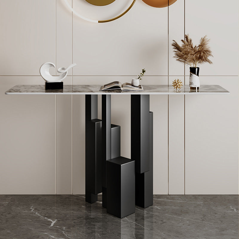 Modern Rectangle Console Accent Table Scratch Resistant Console Sofa Table