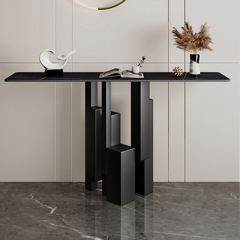 Modern Rectangle Console Accent Table Scratch Resistant Console Sofa Table
