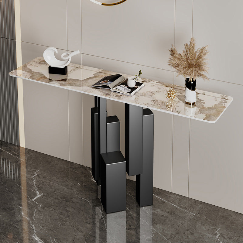Modern Rectangle Console Accent Table Scratch Resistant Console Sofa Table