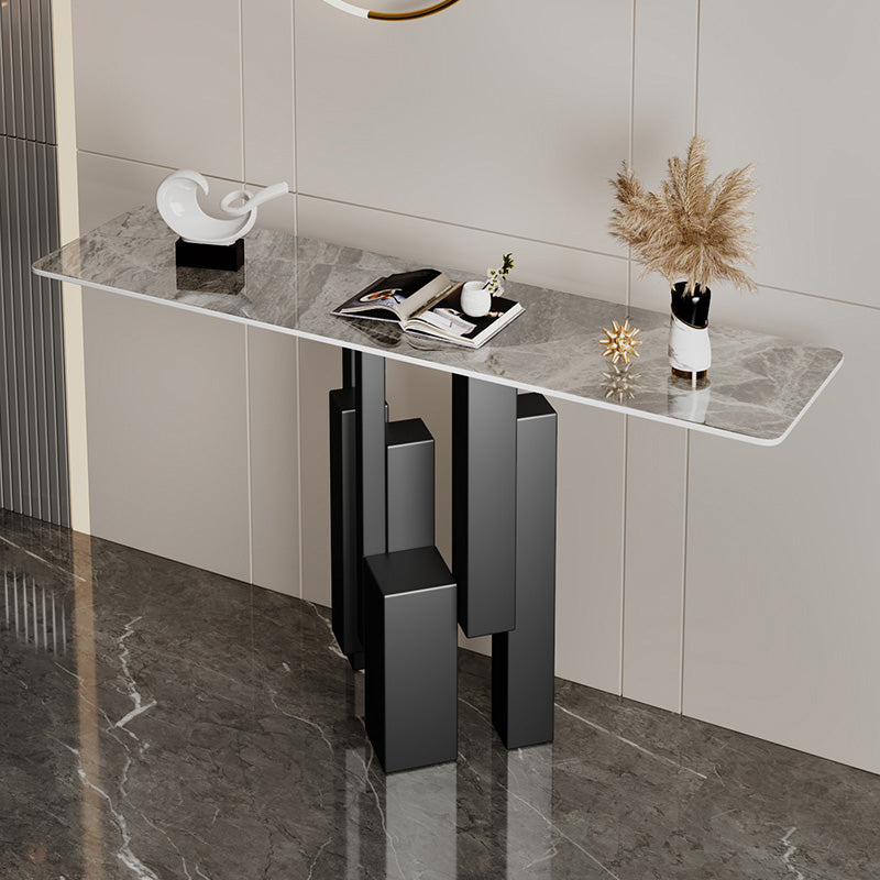 Modern Rectangle Console Accent Table Scratch Resistant Console Sofa Table