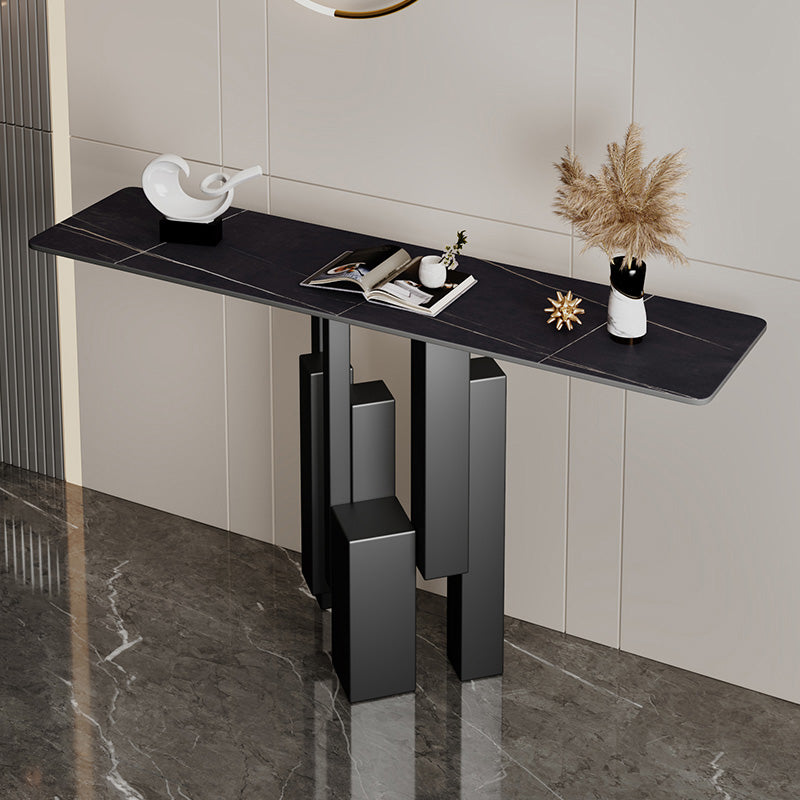 Modern Rectangle Console Accent Table Scratch Resistant Console Sofa Table