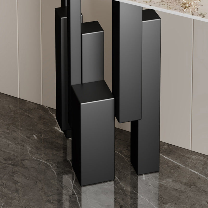Modern Rectangle Console Accent Table Scratch Resistant Console Sofa Table