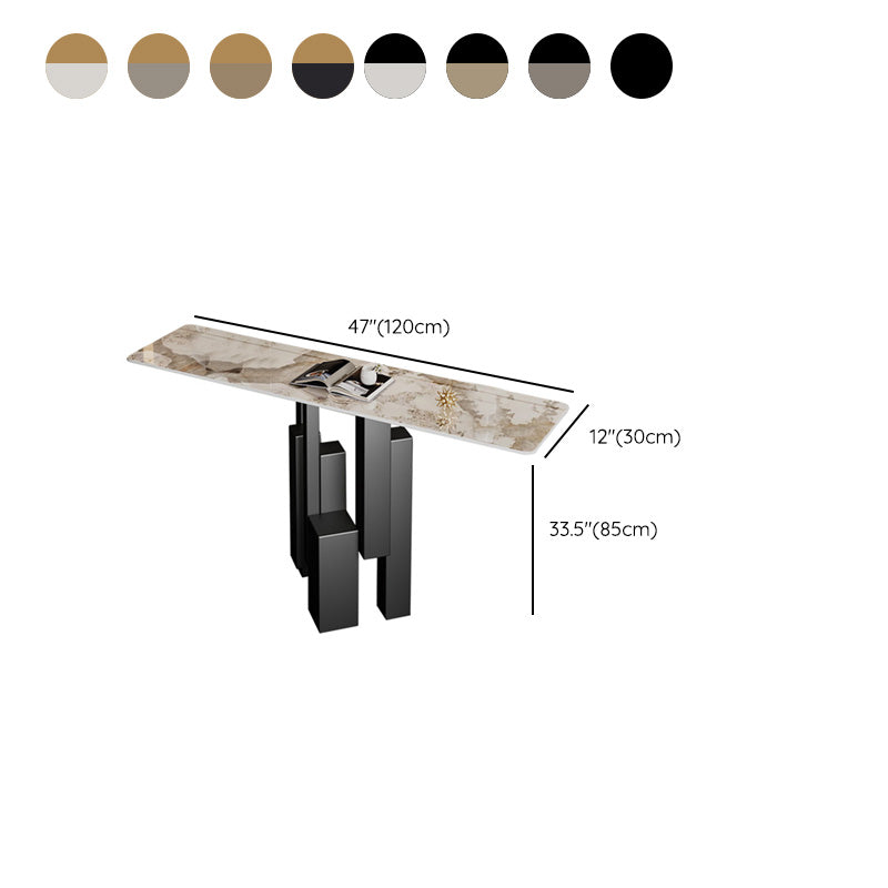 Modern Rectangle Console Accent Table Scratch Resistant Console Sofa Table