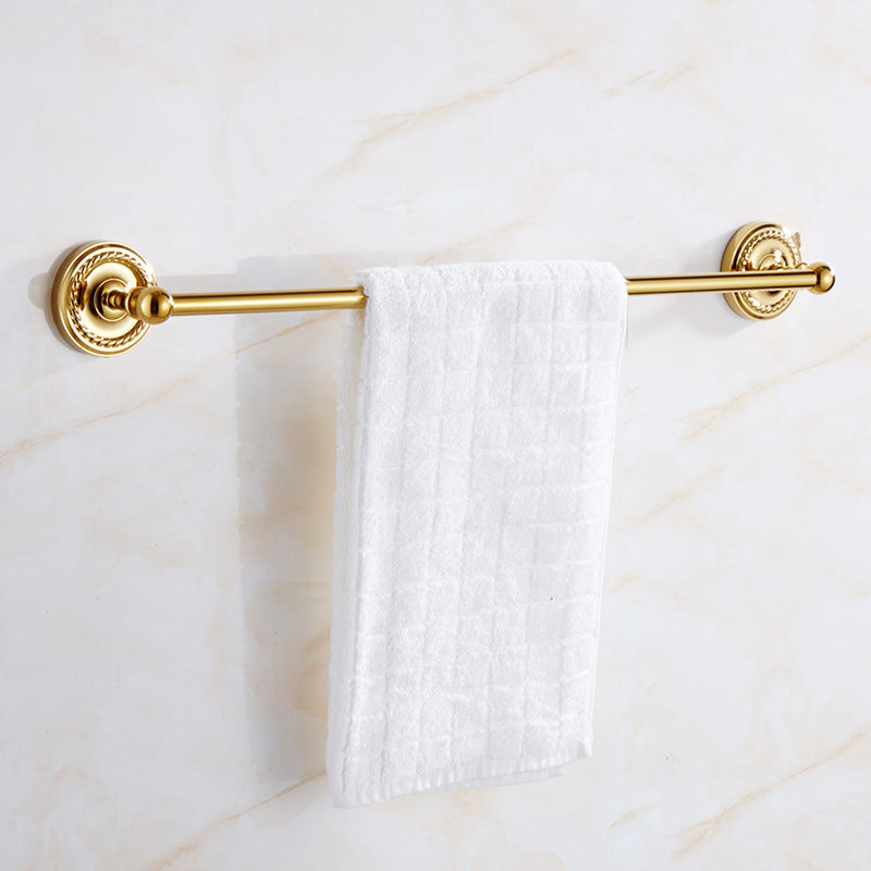 Traditional Golden Bath Hardware Set Copper Bathroom Accessory Kit