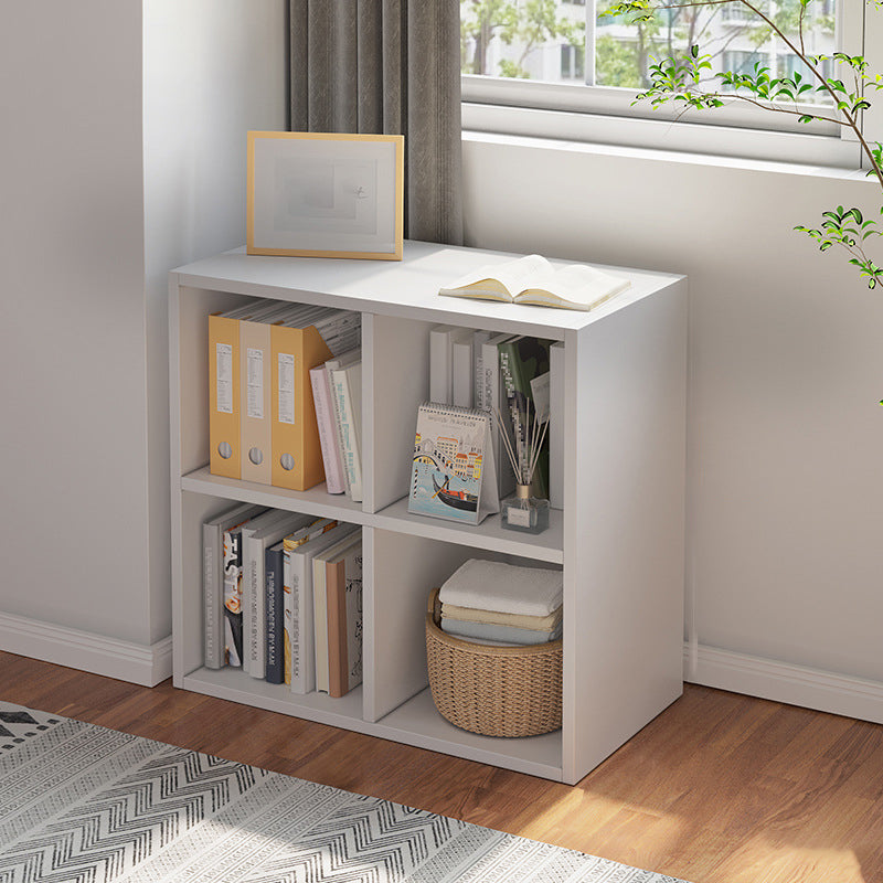 Standard Engineered Wood Bookcase Scandinavian Closed Back Bookshelf