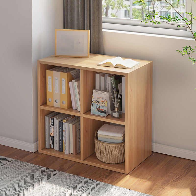 Standard Engineered Wood Bookcase Scandinavian Closed Back Bookshelf