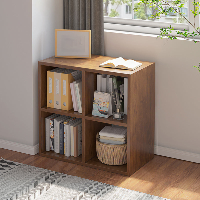 Standard Engineered Wood Bookcase Scandinavian Closed Back Bookshelf