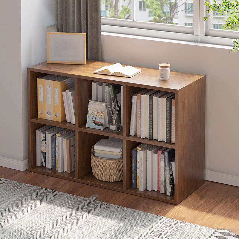 Standard Engineered Wood Bookcase Scandinavian Closed Back Bookshelf