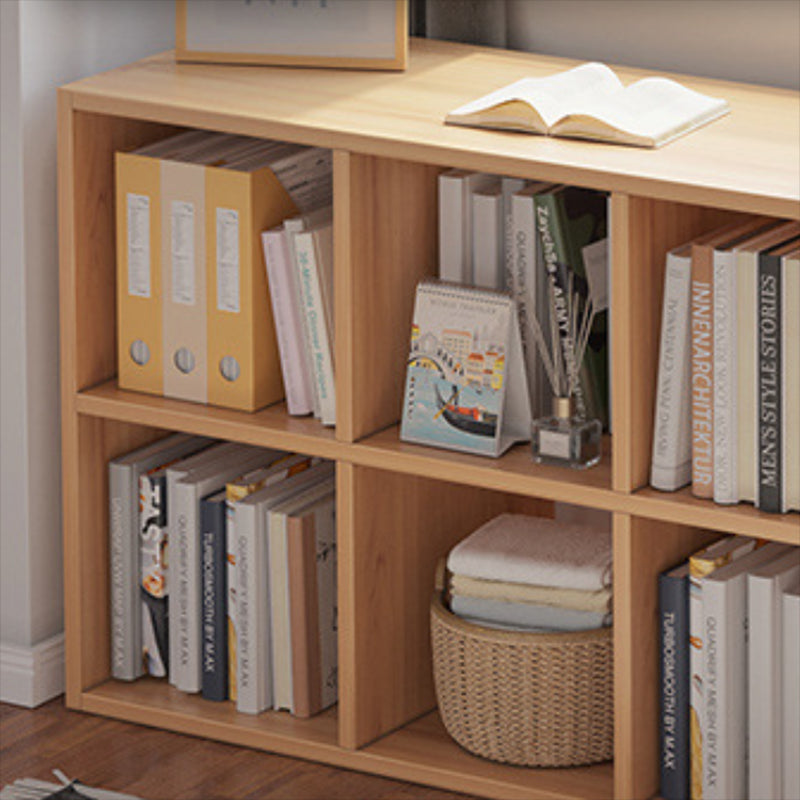 Standard Engineered Wood Bookcase Scandinavian Closed Back Bookshelf