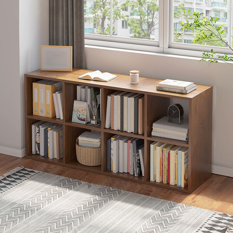 Standard Engineered Wood Bookcase Scandinavian Closed Back Bookshelf