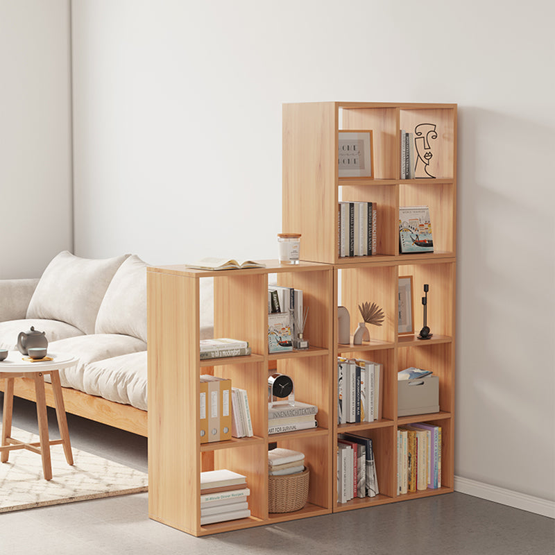 Standard Engineered Wood Bookcase Scandinavian Closed Back Bookshelf