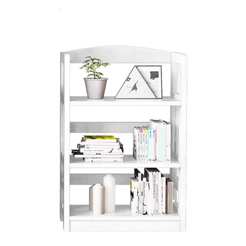 Contemporary Open Back Standard Bookshelf Wooden Bookcase with Shelves