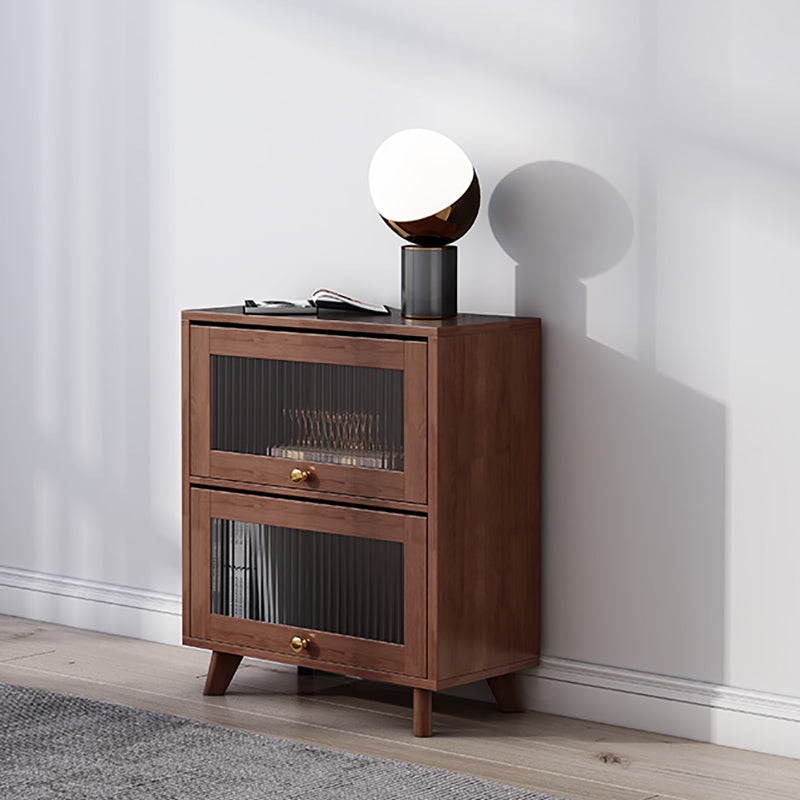 Scandinavian Closed Back Standard Bookshelf Wooden Bookcase with Shelves